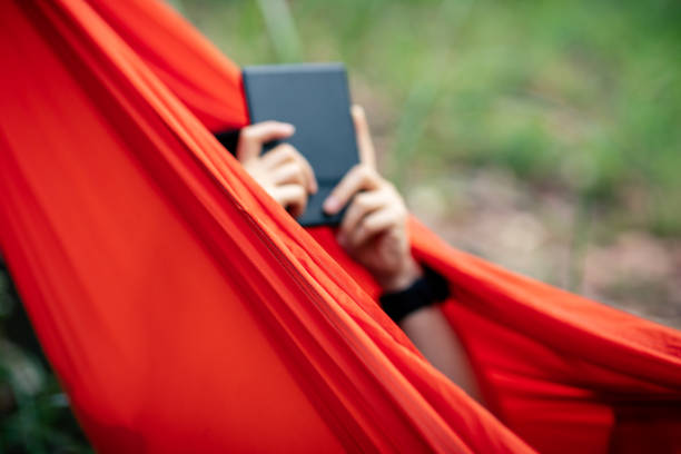 hammock gear loft hanging organizer pocket with phone and book inside